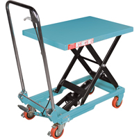 Heavy-Duty Hydraulic Scissor Lift Table, 27-1/2" L x 17-3/4" W, Steel, 330 lbs. Capacity MJ518 | Fastek