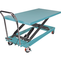 Heavy-Duty Hydraulic Scissor Lift Table, 63" L x 31-7/8" W, Steel, 1100 lbs. Capacity Fastek