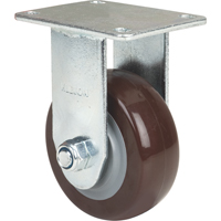 Caster, Rigid, 4" (101.6 mm), Polyurethane, 440 lbs. (199.58 kg.) Fastek