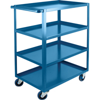 Heavy-Duty Shelf Carts, 4 Tiers, 24" W x 48" H x 39" D, 1200 lbs. Capacity Fastek