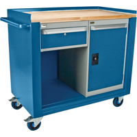 Industrial Duty Mobile Service Benches, Wood Surface ML326 | Fastek
