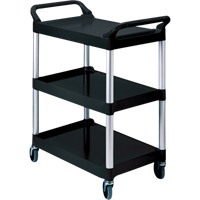 Chariot de service, 3 tiers, 19" x 38" x 34", Capacit&eacute; 200 lb Fastek