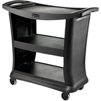 Executive Service Cart, 3 Tiers, 20" x 38" x 39", 300 lbs. Capacity Fastek