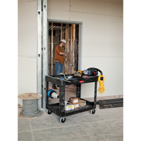 Heavy Duty Utility Cart - 4500-88, 2 Tiers, 17-1/8" x 33-1/4" x 39", 500 lbs. Capacity Fastek