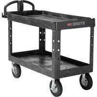 Heavy-Duty Utility Cart, 2 Tiers, 25-1/4" x 33-1/4" x 55", 750 lbs. Capacity ML455 | Fastek