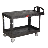 Flat Shelf Heavy Duty Utility Cart - 4545-00, 2 Tiers, 25-1/4" x 36" x 54", 750 lbs. Capacity ML460 | Fastek