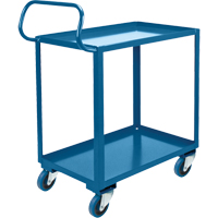 Ergonomic Shelf Truck, 800 lbs. Capacity, Steel, 20" W x 37" H x 32" D, Lip Up Fastek
