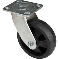 Hi-Temp Caster, Swivel, 6" (152.4 mm), Nylon, 880 lbs. (399 kg.) Fastek