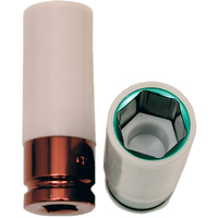 Jeu de douilles Mag Wheel, 6 Mcx, Chocs, Prise de 1/2", Profond Fastek