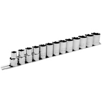 Metric Socket Set, 13 Pcs, 1/2" Drive Size Fastek
