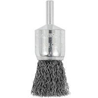 Shaft Mounted Crimped End Brush, 3/4", 0.012" Fill, 1/4" Shank Fastek