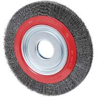 Crimped Wire Wheel, 10" Dia., 0.014" Fill, 2" Arbor Fastek
