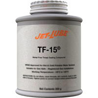TF-15<sup>®</sup> Metal-Free Thread Sealing Compound, Brush-Top Can, 227 ml, -46° C - 315° C/50° F - 600° F MLS060 | Fastek