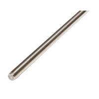 Threaded Rod, 1/4"-20, 36" L, Stainless Steel, Grade 18-8 Grade Fastek