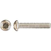 Pan Phillips HD Machine Screws, #8 x 3" L, Zinc Plated Fastek