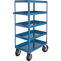 Chariots &agrave; tablette, 5 Tiers, 24" la x 65" h x 36" p, Capacit&eacute; 900 lb Fastek