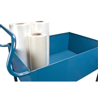 Deep Lipped Service Cart, 2 Tiers, 24" W x 47" H x 36" D, 1200 lbs. Capacity Fastek