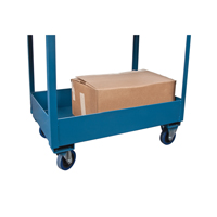 Deep Lipped Service Cart, 2 Tiers, 24" W x 47" H x 36" D, 1200 lbs. Capacity Fastek