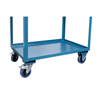 Mobile Service Cart, 2 Tiers, 24" W x 57" H x 40" D, 1200 lbs. Capacity Fastek