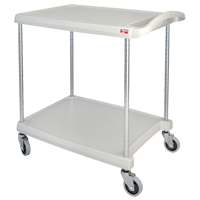 myCart Utility Cart, 2 Tiers, 20" x 35-1/2" x 30", 300 lbs. Capacity Fastek
