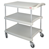 myCart Utility Cart, 3 Tiers, 20" x 35-1/2" x 30", 400 lbs. Capacity Fastek