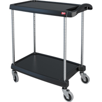 myCart Utility Cart, 2 Tiers, 16" x 35-1/2" x 27", 300 lbs. Capacity Fastek
