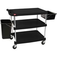 myCart Utility Cart, 3 Tiers, 20" x 35-1/2" x 30", 400 lbs. Capacity Fastek