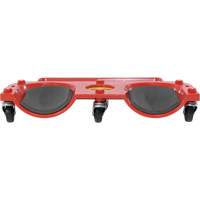 Rolling Knee Dolly, Plastic, Red, 350 lbs. Capacity Fastek