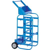 Portable Wire Reel Caddy, Steel, 11 Rod, 19-1/2" W x 43-1/4" H x 17-1/2" D, 150 lbs. Capacity Fastek