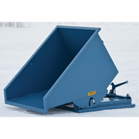 Self-Dumping Hopper, Steel, 1-1/2 cu.yd., Blue MN960 | Fastek