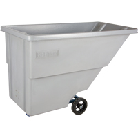 Tilt Truck, Polyethylene, 0.625 cu. yd., 500 lbs. Load Capacity Fastek