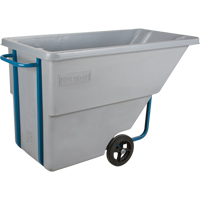Tilt Truck, Polyethylene, 0.625 cu. yd., 850 lbs. Load Capacity Fastek