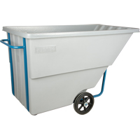 Tilt Truck, Polyethylene, 1.1 cu. yd., 1250 lbs. Load Capacity Fastek