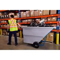 Tilt Truck, Polyethylene, 1.1 cu. yd., 1250 lbs. Load Capacity Fastek