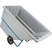 Tilt Truck, Polyethylene, 1.1 cu. yd., 2000 lbs. Load Capacity Fastek