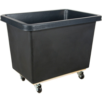 Tapered Wall Box Truck, Polyethylene, 37" L x 26" W x 30" H, 9 cu. ft. Volume, 500 lbs. Capacity Fastek
