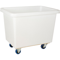 Tapered Wall Box Truck, White Polyethylene, 33" L x 20" W x 29" H, 7 cu. ft. Volume, 600 lbs. Capacity Fastek