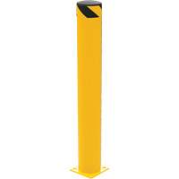 Safety Bollard, Steel, 48" H x 6.5" W, Yellow Fastek