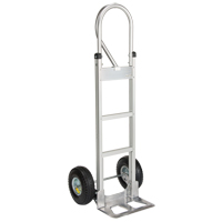 Knocked Down Hand Truck, P-Handle Handle, Aluminum, 52-1/8" Height, 500 lbs. Capacity Fastek