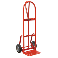 Hand Truck with Reinforced Noseplate - 126DRN-HB , P-Handle Handle, Steel, 51" Height, 800 lbs. Capacity Fastek