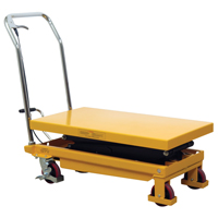 Hydraulic Scissor Lift Table, 19.5" L x 35.5" W/35-1/2" L x 19-1/2" W, Steel, 770 lbs. Capacity Fastek