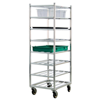 Shelf Cart, 8 Tiers, 20-7/8" W x 67" H x 27" D, 600 lbs. Capacity MO462 | Fastek