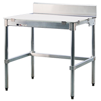 Poly-Top Workbench, 36" W x 24" D x 35-1/2" H, 2000 lbs. Capacity MO499 | Fastek