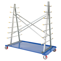 A-Frame Bar & Pipe Cart, Steel, 36-3/4" W x 73-3/4" D x 72-1/2" H, 2000 lbs. Capacity Fastek