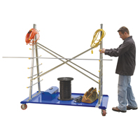 A-Frame Bar & Pipe Cart, Steel, 36-3/4" W x 73-3/4" D x 72-1/2" H, 2000 lbs. Capacity Fastek