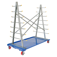 A-Frame Bar & Pipe Cart, Steel, 36-3/4" W x 73-3/4" D x 72-1/2" H, 2000 lbs. Capacity Fastek
