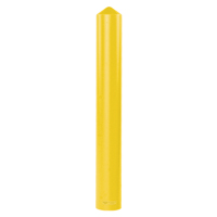 Smooth Bollard Cover, 4" Dia. x 56" L, Yellow Fastek