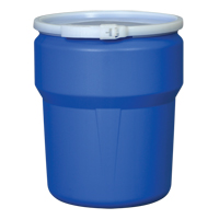 Nestable Polyethylene Drum, 10 US gal (8.33 imp. gal.), Open Top, Blue MO770 | Fastek