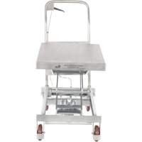 Manual Hydraulic Scissor Lift Table, 35-1/2" L x 20" W, Partial Stainless Steel, 800 lbs. Capacity MO857 | Fastek