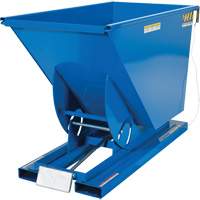 Self-Dumping Hopper, Steel, 3/4 cu.yd., Blue MO921 | Fastek